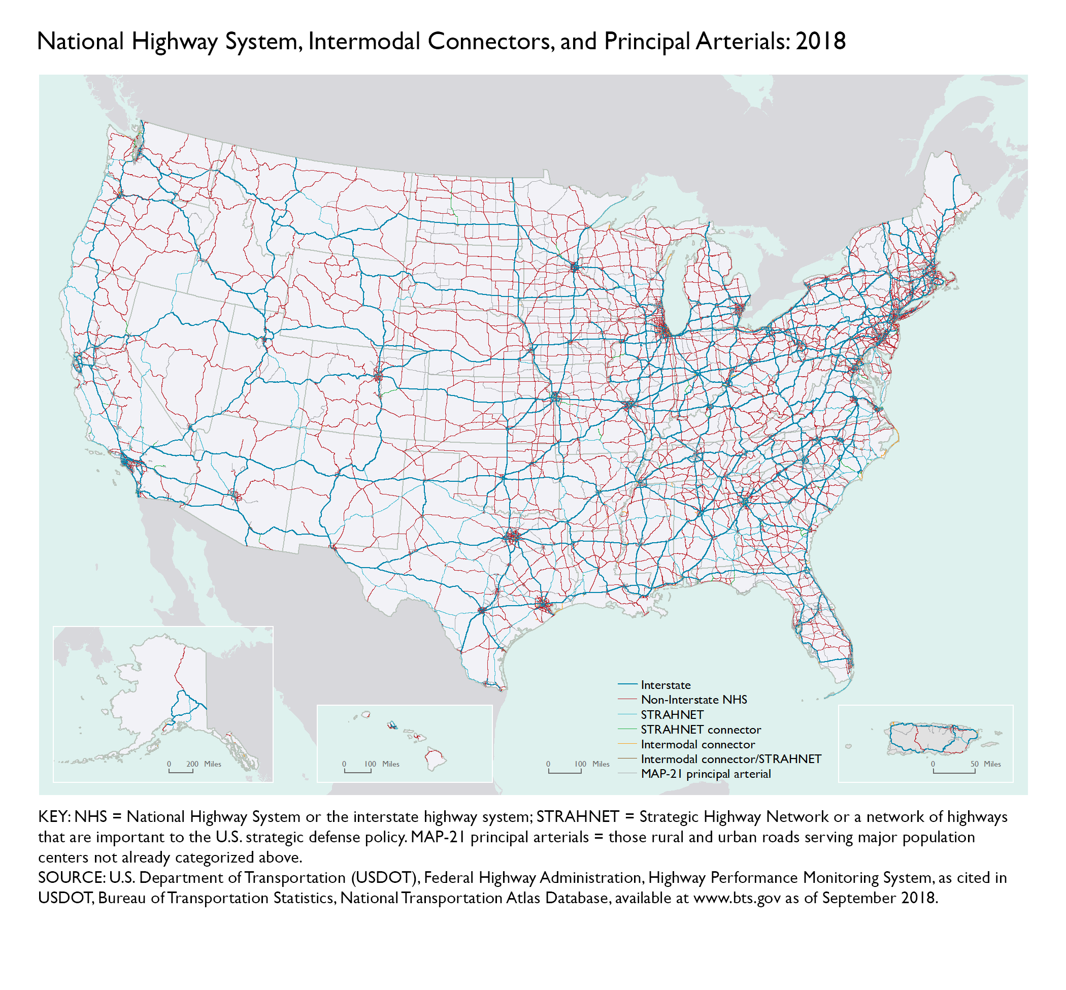 National Highway System Intermodal Connectors And Principal Arterials